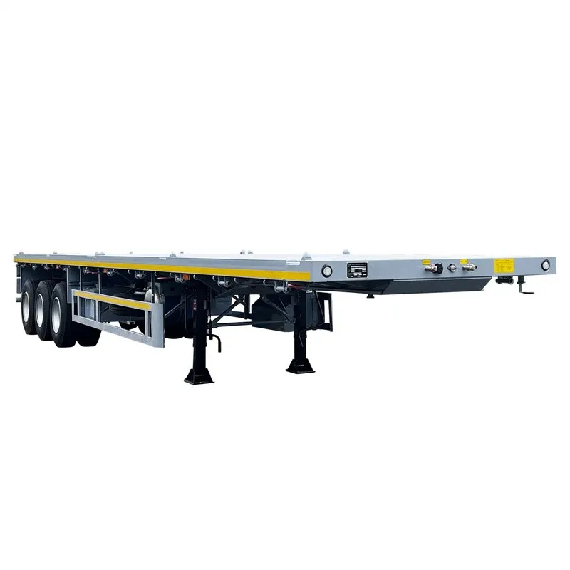 Flatbed Semi Trailer For Container Transporting